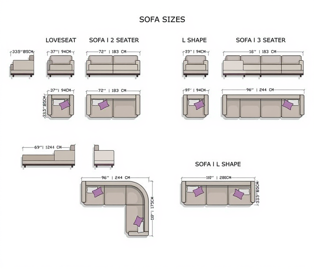 Choosing the Right Couch Size for Your Space: A Wehomz Guide