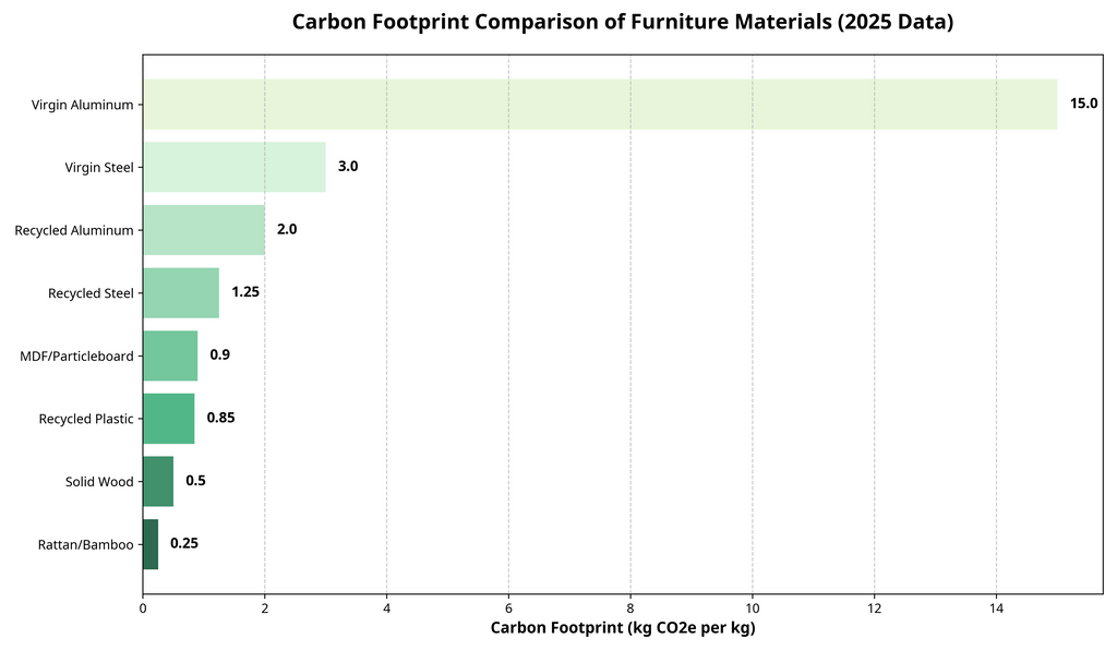 Carbon Footprint of Different Furniture Materials