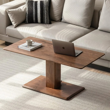 24″ Rectangle Adjustable Height Desk - LiftTop Solid Natural Wood