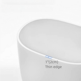 39.4″ Oval Freestanding Soaking Bathtub - Modern Acrylic Japanese Style
