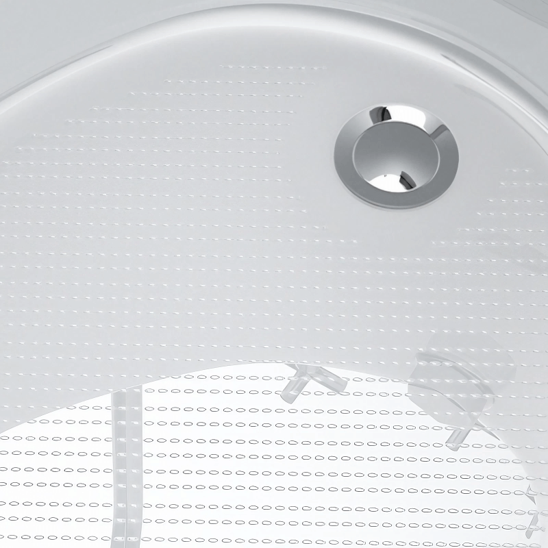 43.1″ Oval Acrylic Japanese Deep Soaking Bathtub - Modern Freestanding Style