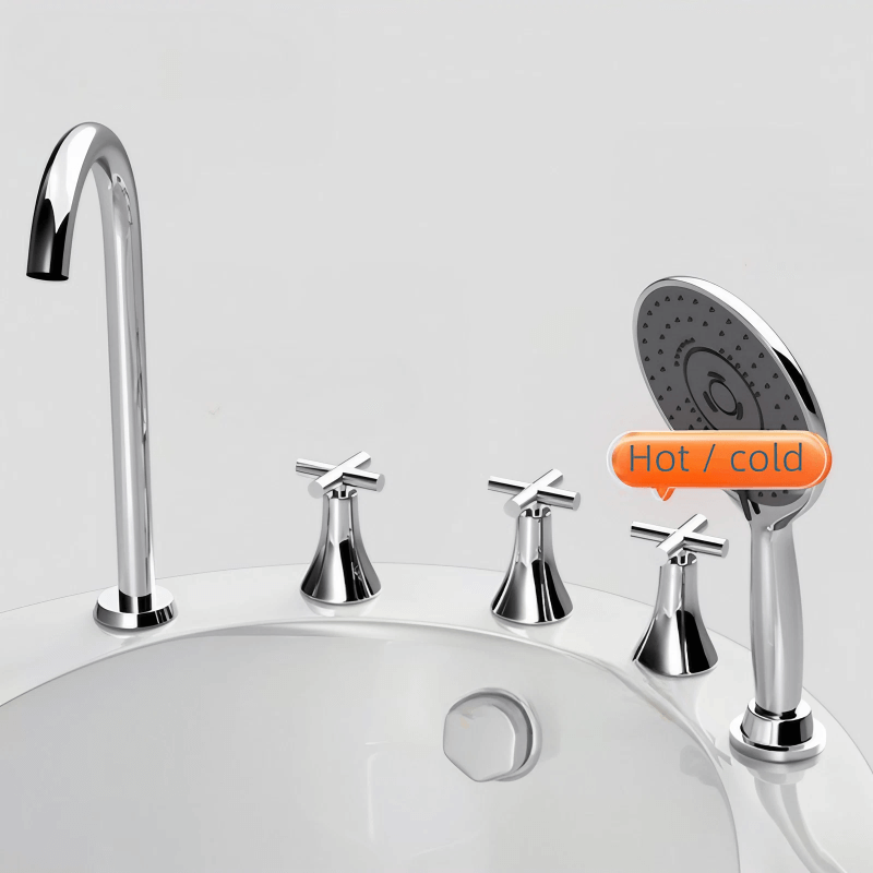 43.1″ Oval Acrylic Japanese Deep Soaking Bathtub - Modern Freestanding Style