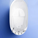 43.1″ Oval Acrylic Japanese Deep Soaking Bathtub - Modern Freestanding Style