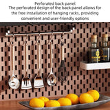 47" Modern Rattan Dresser with Drawers, Shelves, Doors - Natural
