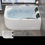66.93″ Acrylic Irregular Deep Soaking Bathtub for Two - Modern Standalone