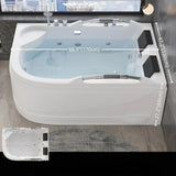 66.93″ Acrylic Irregular Deep Soaking Bathtub for Two - Modern Standalone