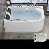 66.93″ Acrylic Irregular Deep Soaking Bathtub for Two - Modern Standalone