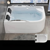 66.93″ Acrylic Irregular Deep Soaking Bathtub for Two - Modern Standalone