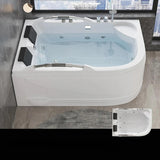 66.93″ Acrylic Irregular Deep Soaking Bathtub for Two - Modern Standalone