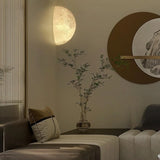 Minimalist Modern Corner Lamp - 20cm Moon Wall Lamp - Warm White - Resin