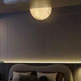 Minimalist Modern Corner Lamp - 20cm Moon Wall Lamp - Warm White - Resin