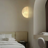 Minimalist Modern Corner Lamp - 20cm Moon Wall Lamp - Warm White - Resin
