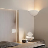 Minimalist Modern Corner Lamp - 8.1"L x 4.3"H x 8.1"W, 5W, 3000K, 110V~220V Hardwired Rounded Plaster Wall Light