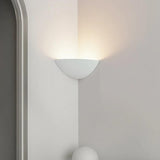 Minimalist Modern Corner Lamp - 8.1"L x 4.3"H x 8.1"W, 5W, 3000K, 110V~220V Hardwired Rounded Plaster Wall Light