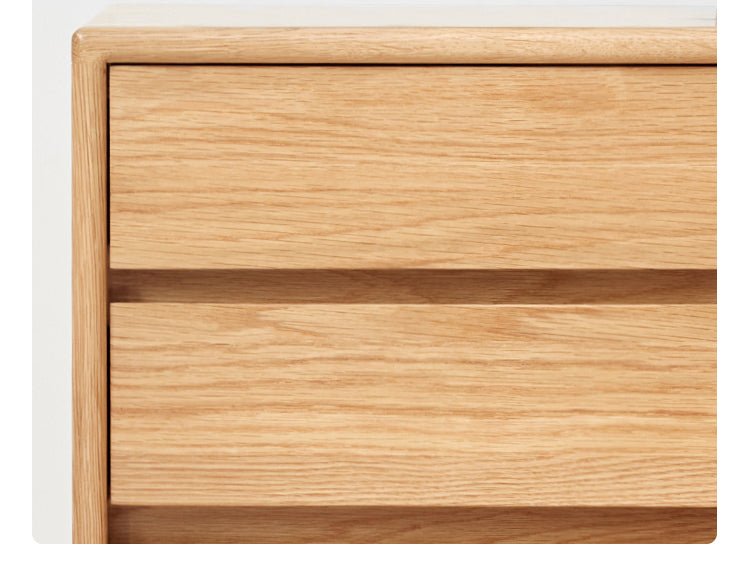 Oak Solid Wood Drawer Multi-Functional Bedside Table