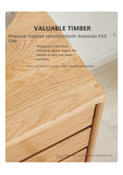 Oak Solid Wood Drawer Multi-Functional Bedside Table