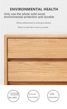 Oak Solid Wood Drawer Multi-Functional Bedside Table
