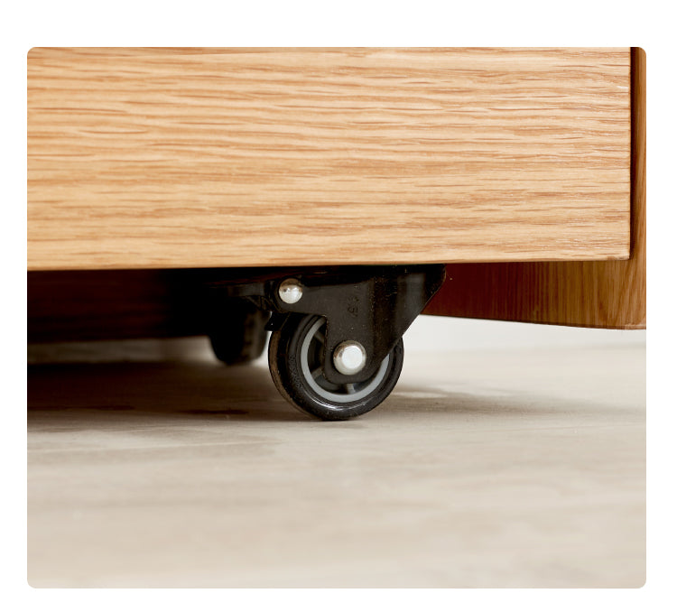 Oak Solid Wood Drawer Multi-Functional Bedside Table