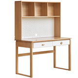 Bureau d'apprentissage pour enfants en bois massif de hêtre avec lampe de protection pour les yeux