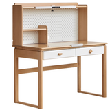 Bureau d'apprentissage pour enfants en bois massif de hêtre avec lampe de protection pour les yeux