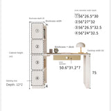 Beech Solid Wood Desk Bookcase Combination