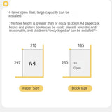 Beech Solid Wood Desk Bookcase Combination