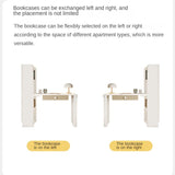 Beech Solid Wood Desk Bookcase Combination