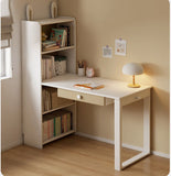 Beech Solid Wood Desk Bookcase Combination