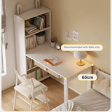 Beech Solid Wood Desk Bookcase Combination