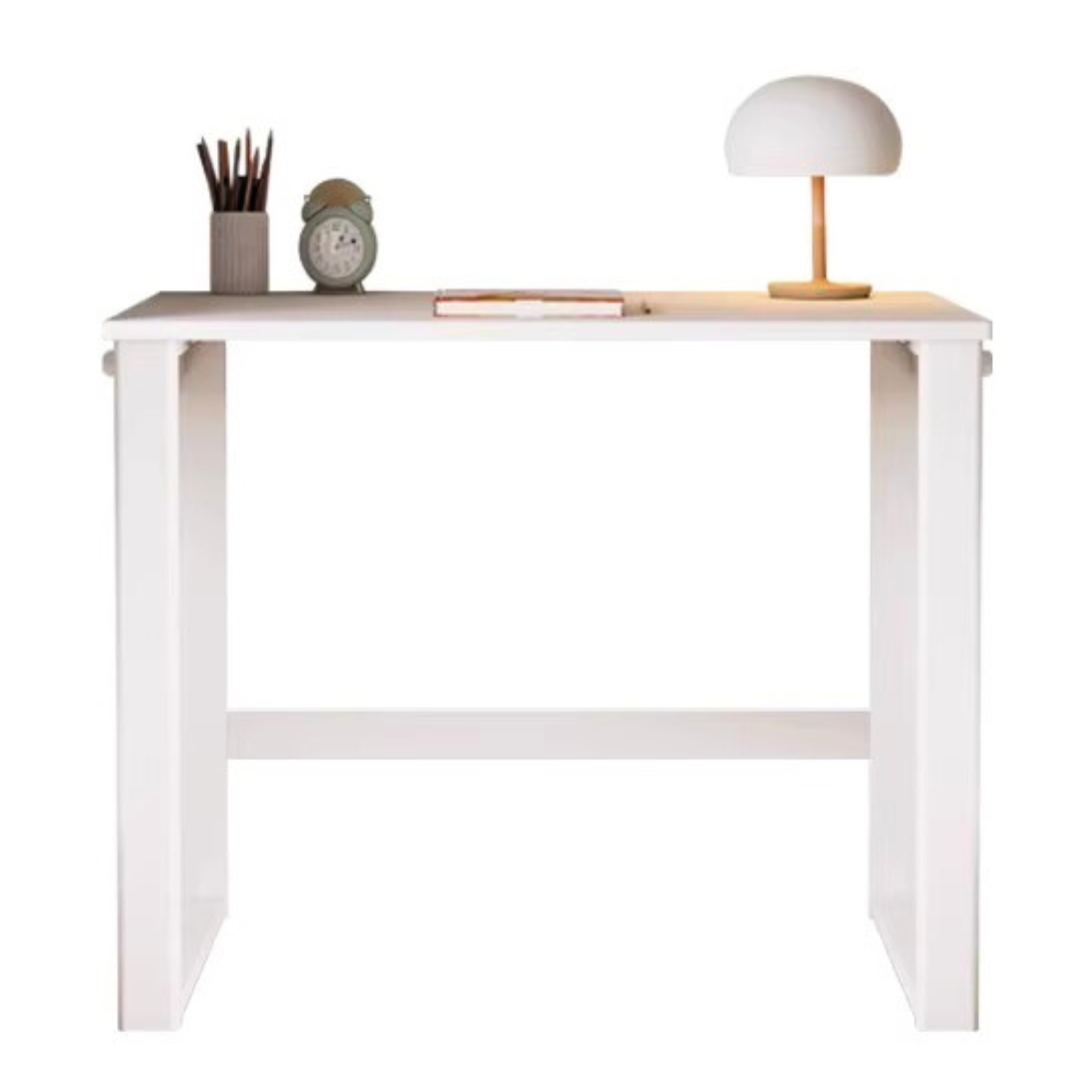 Beech Solid Wood Desk Bookcase Combination