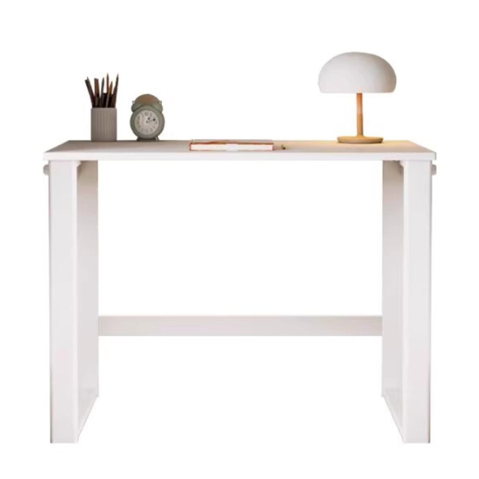 Beech Solid Wood Desk Bookcase Combination