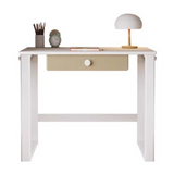 Beech Solid Wood Desk Bookcase Combination