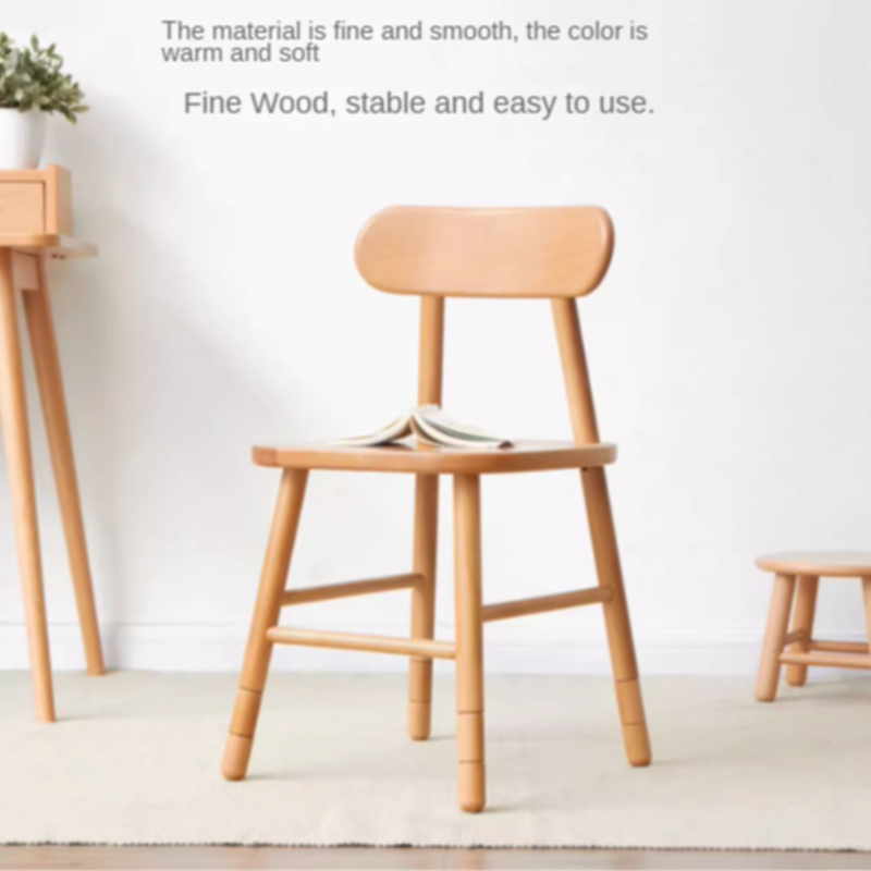 Oak Children's Modern Study Table Can Be Raised and Lowered