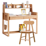 Oak Children's Modern Study Table Can Be Raised and Lowered