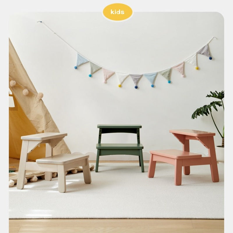Birch Solid Wood Kids's Multifunctional Low Foot Stool