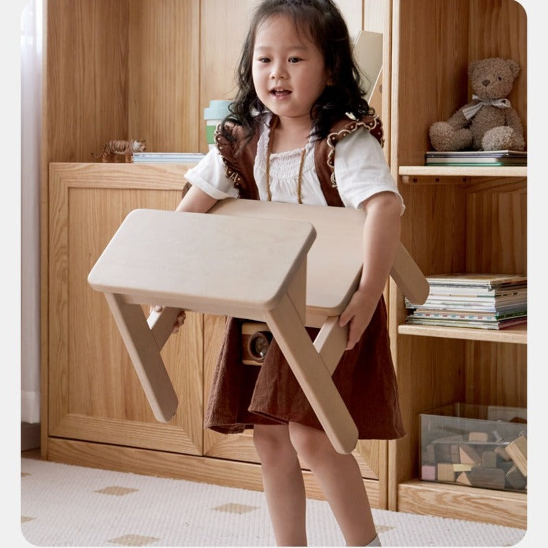 Birch Solid Wood Kids's Multifunctional Low Foot Stool