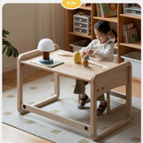 Birch solid wood  Children's Handmade Table Writing Desk