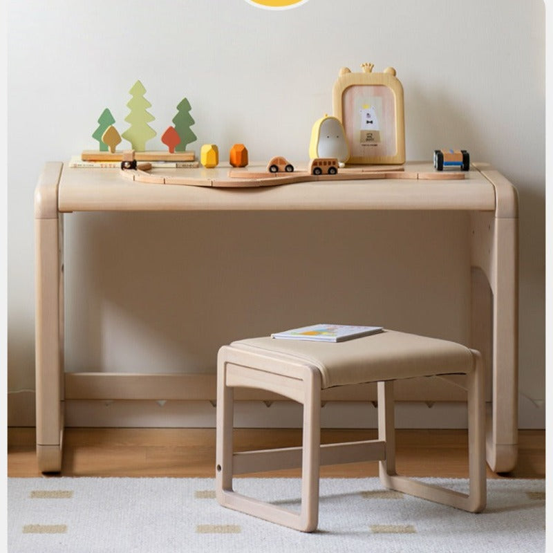 Birch solid wood  Children's Handmade Table Writing Desk