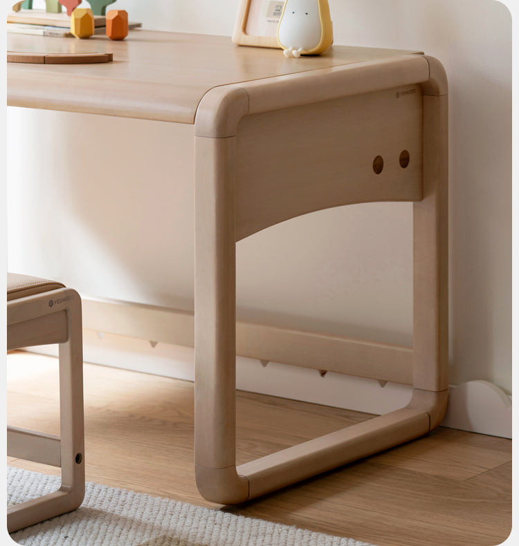 Birch solid wood  Children's Handmade Table Writing Desk