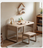 Birch solid wood  Children's Handmade Table Writing Desk