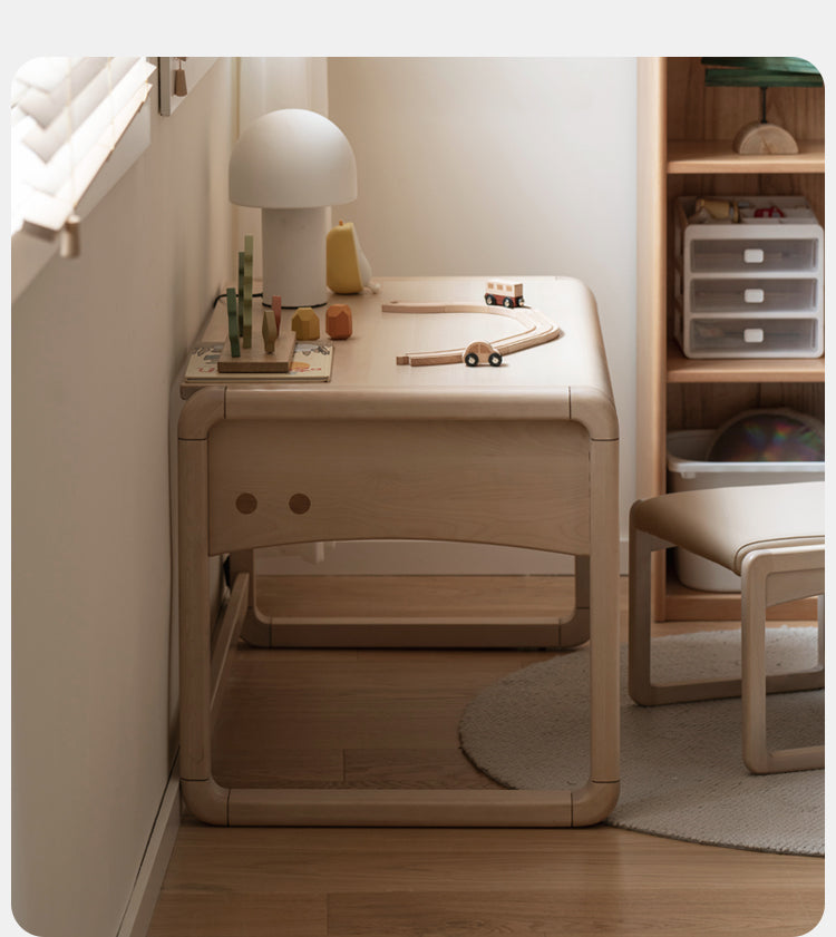 Birch solid wood  Children's Handmade Table Writing Desk