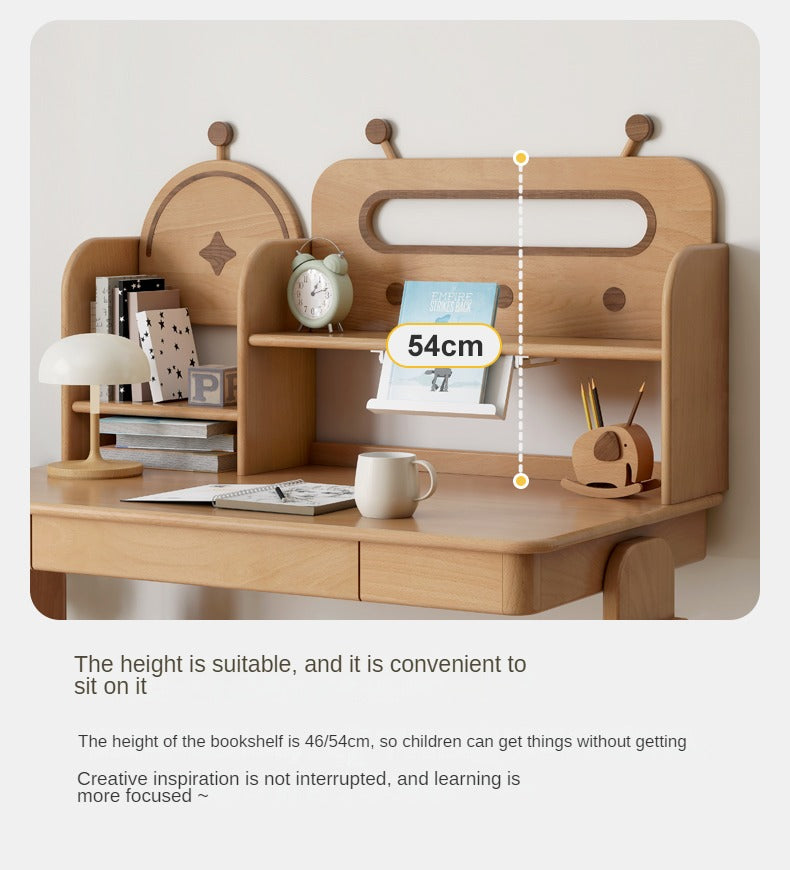 Oak, Beech Solid Wood Multi-layer Desktop Shelf