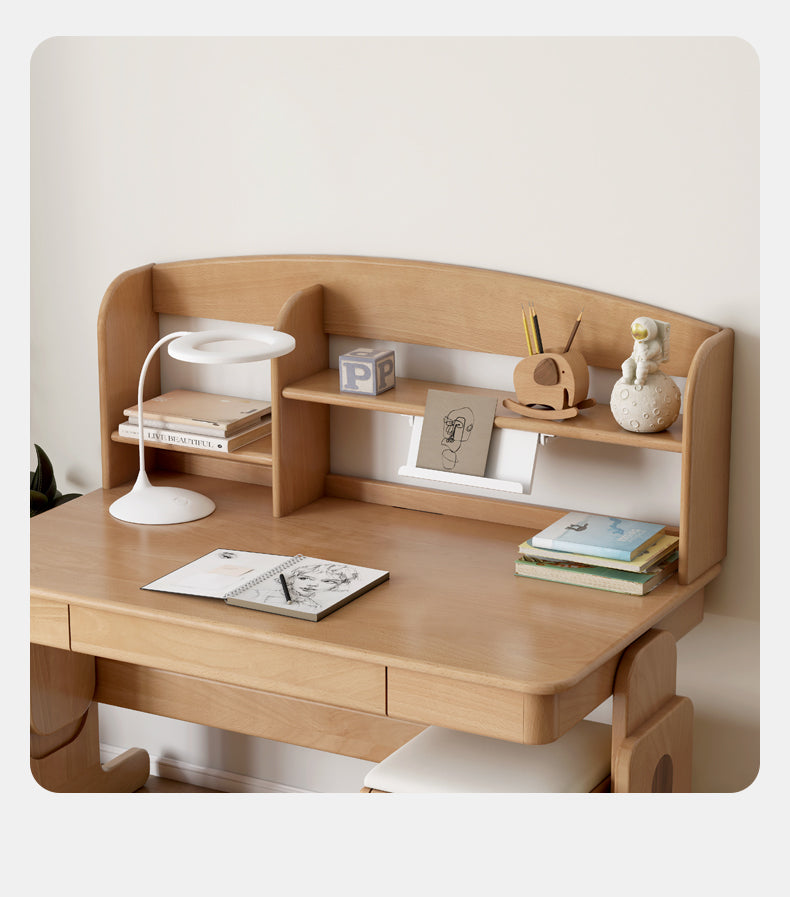 Oak, Beech Solid Wood Multi-layer Desktop Shelf