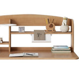 オーク材、ブナ材・無垢材多層デスクトップ棚