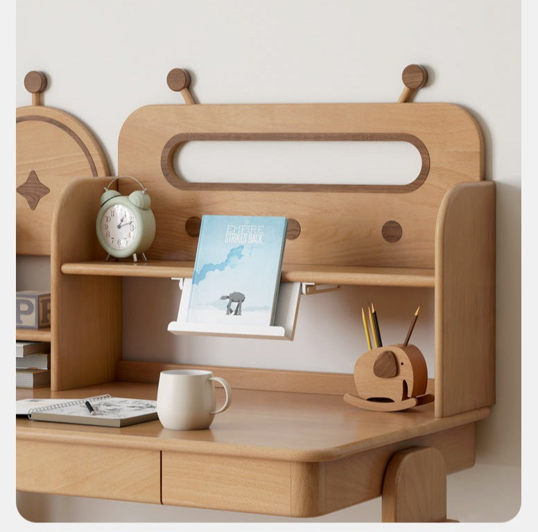 Oak, Beech Solid Wood Multi-layer Desktop Shelf