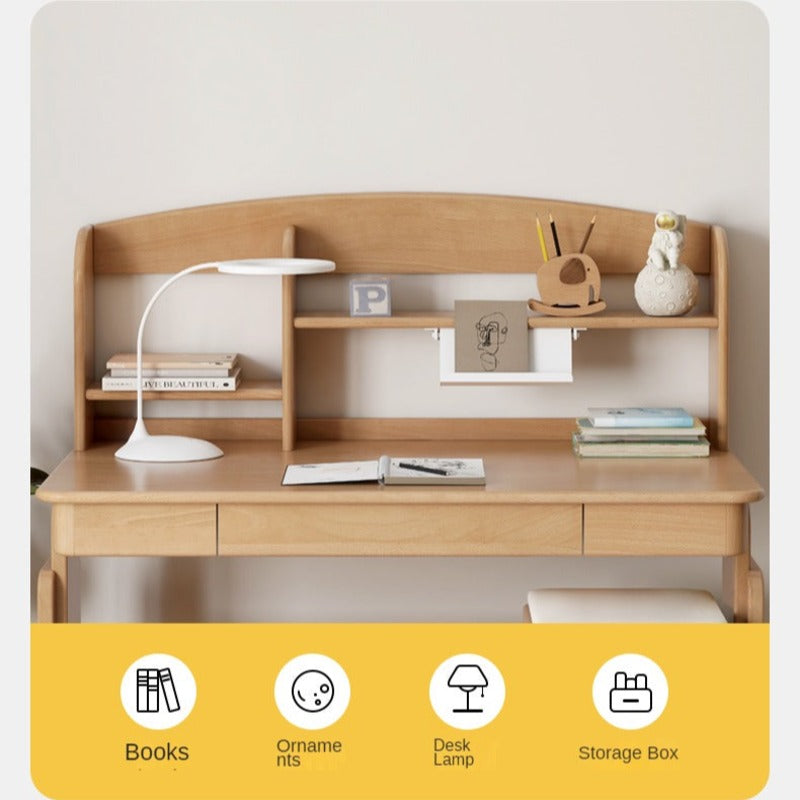 Oak, Beech Solid Wood Multi-layer Desktop Shelf