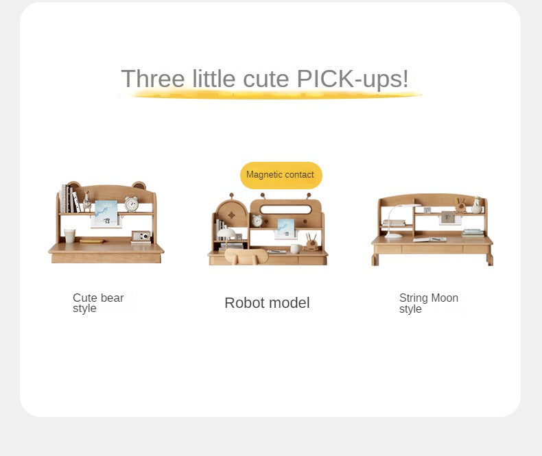 Oak, Beech Solid Wood Multi-layer Desktop Shelf