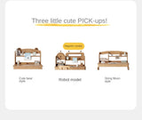 Oak, Beech Solid Wood Multi-layer Desktop Shelf