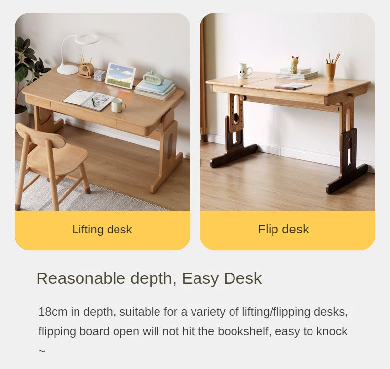 Oak, Beech Solid Wood Multi-layer Desktop Shelf