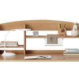 オーク材、ブナ材・無垢材多層デスクトップ棚